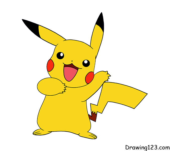 Pikachu Drawing Tutorial - How to draw Pikachu step by step