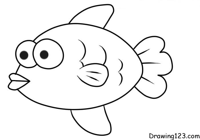 How to Draw a Cartoon Fish