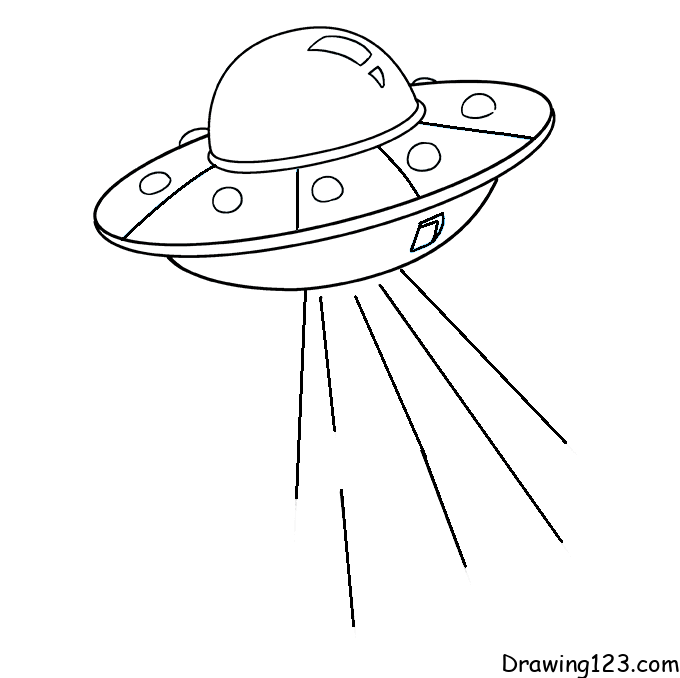 How to Draw a UFO - Really Easy Drawing Tutorial