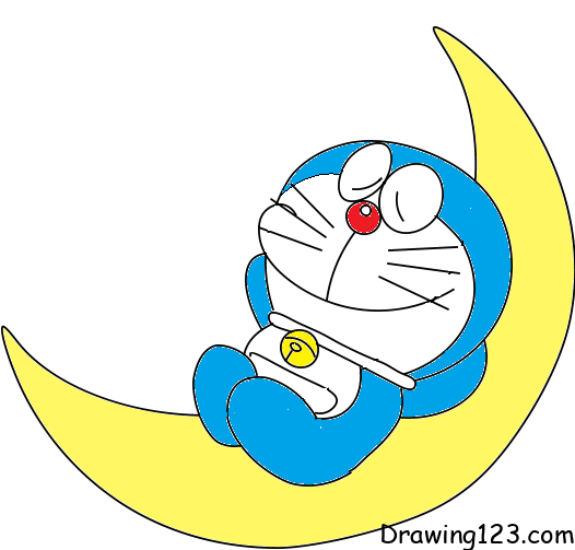 Doraemon Drawing Tutorial - How to draw Doraemon step by step
