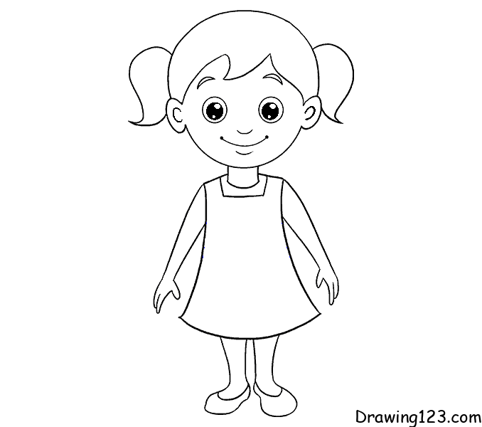 How to Draw a Beautiful girl, Girl Drawing