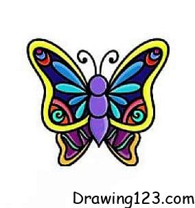 Butterfly Drawing Idea 9