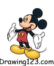 Mickey Mouse Drawing Idea 13