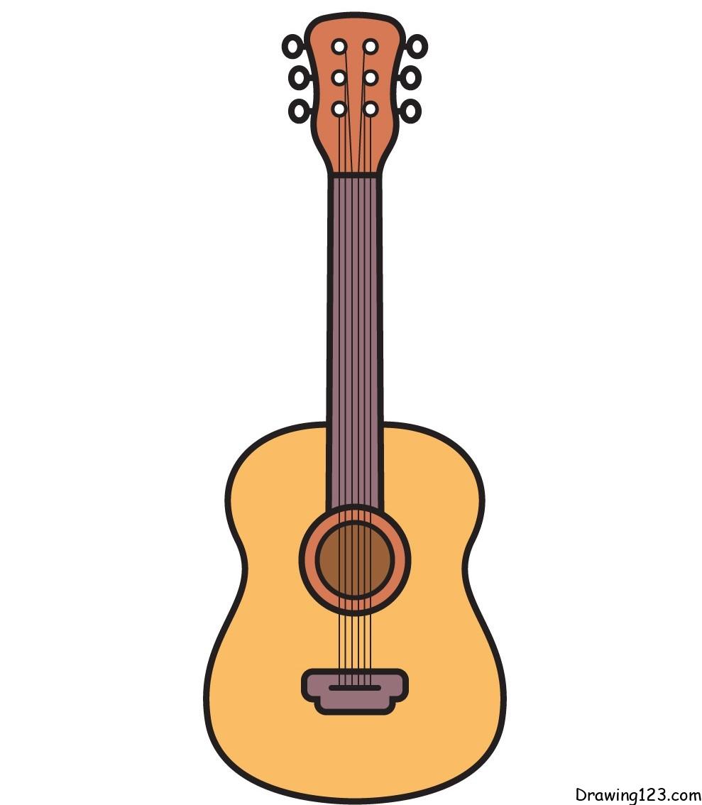 guitar-drawing-step-8