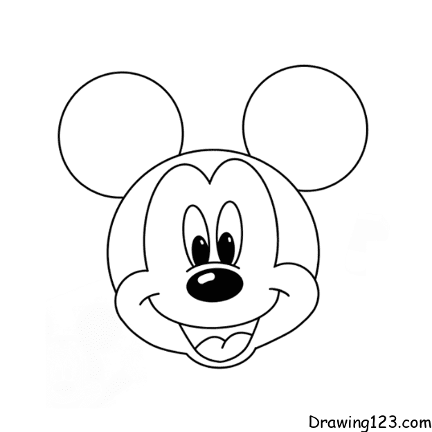 Mickey Mouse-drawing-step-9