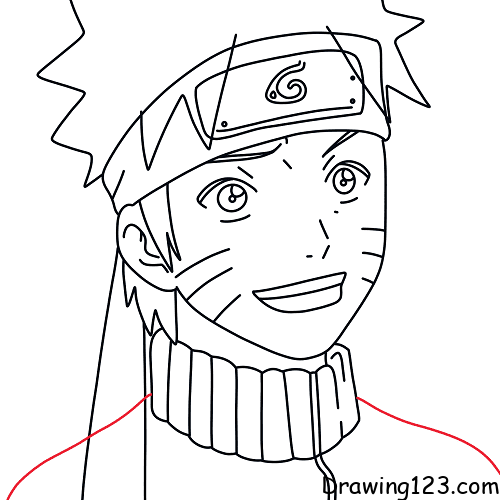How To Draw Naruto Easy Drawing Tutorial 7 Steps  Toons Mag