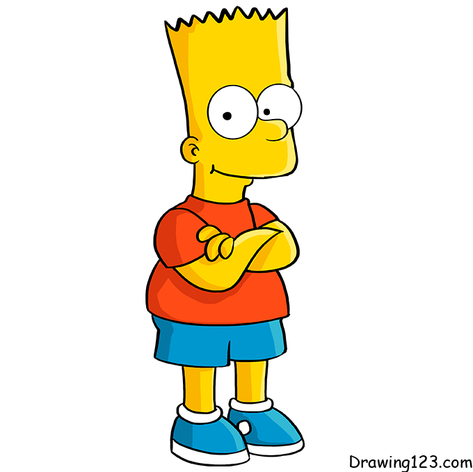 Bart-Simpson-drawing-step-7