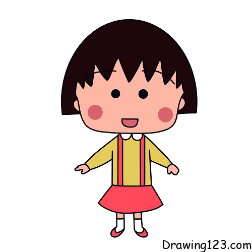 Maruko-drawing-step-16