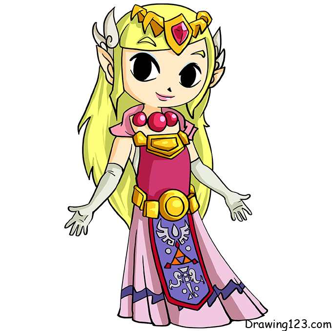 Princess-Zelda-drawing-step-8