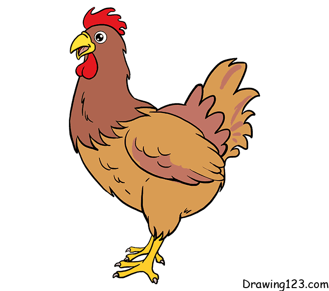 hen-drawing-step-10