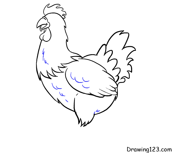 How to Draw a Chicken (Hen)
