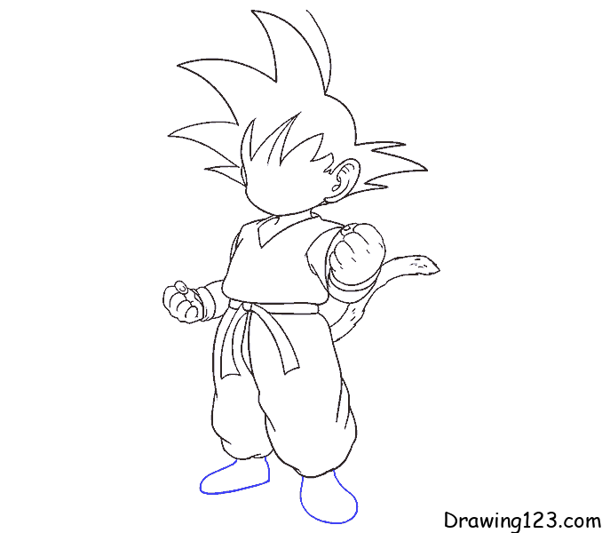 How To Draw Goku [Dragon Ball] Full video | Goku drawing, Drawings, Cartoon  drawings