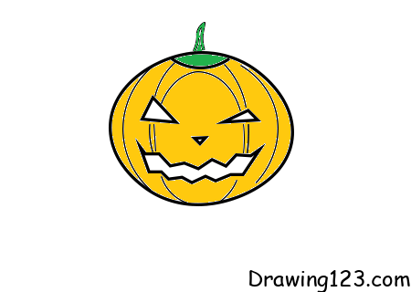 Halloween-Pumpkin-drawing-step-6