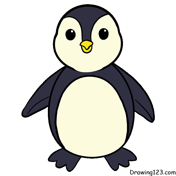 Penguin-drawing-step-7