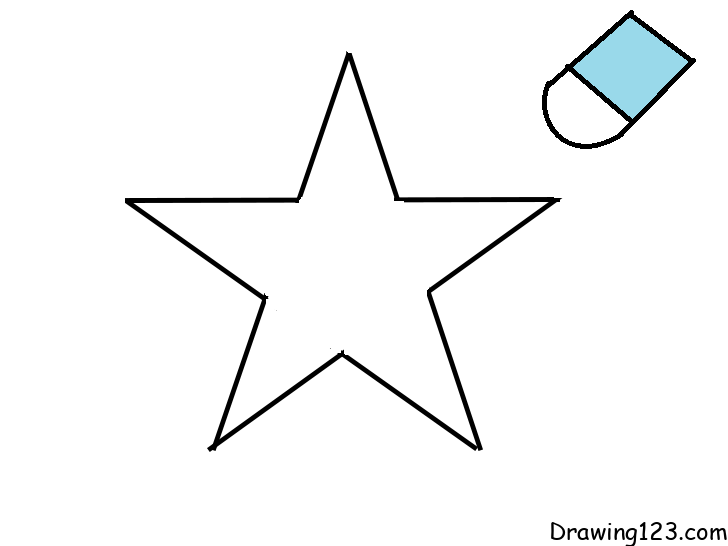 How to draw star  Star drawing and coloring  Cute Christmas star drawing   YouTube