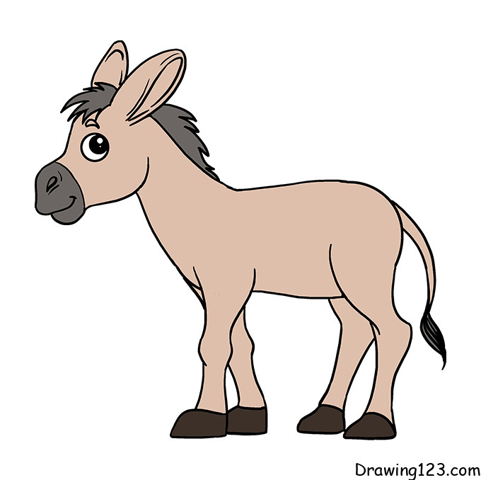 donkey-drawing-step-10