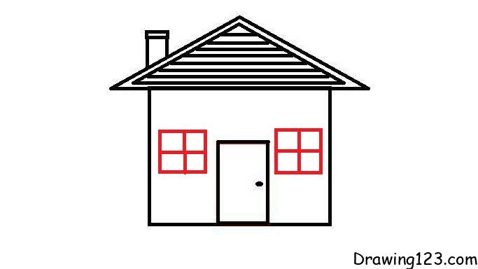 25 Easy House Drawing Ideas - How to Draw a House
