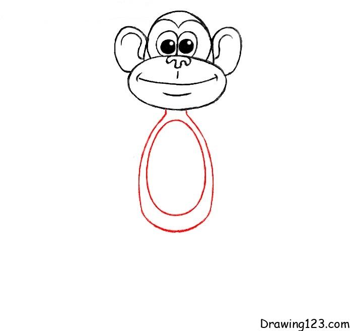 This image has an empty alt attribute; its file name is monkey-drawing-step-5.jpg