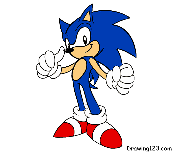 Sonic tekenen