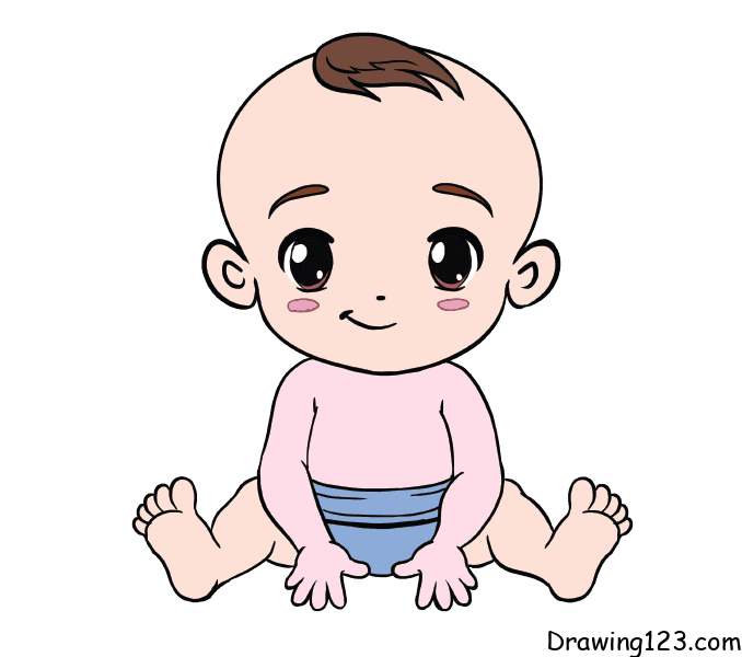 Baby-drawing-step-10