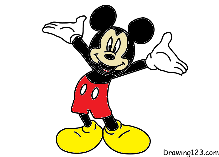 Mickey-Mouse-drawing-step-9