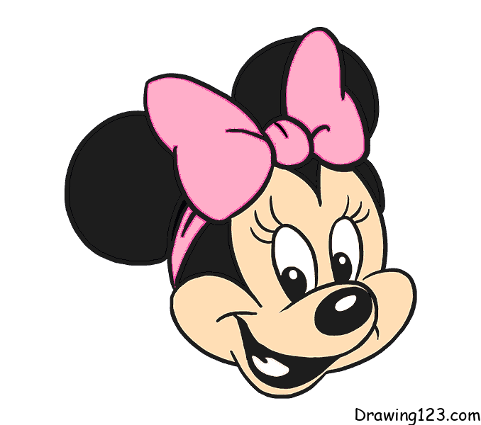 Minnie-drawing-step-9