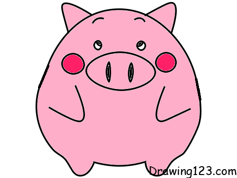 Pig-drawing-step-7