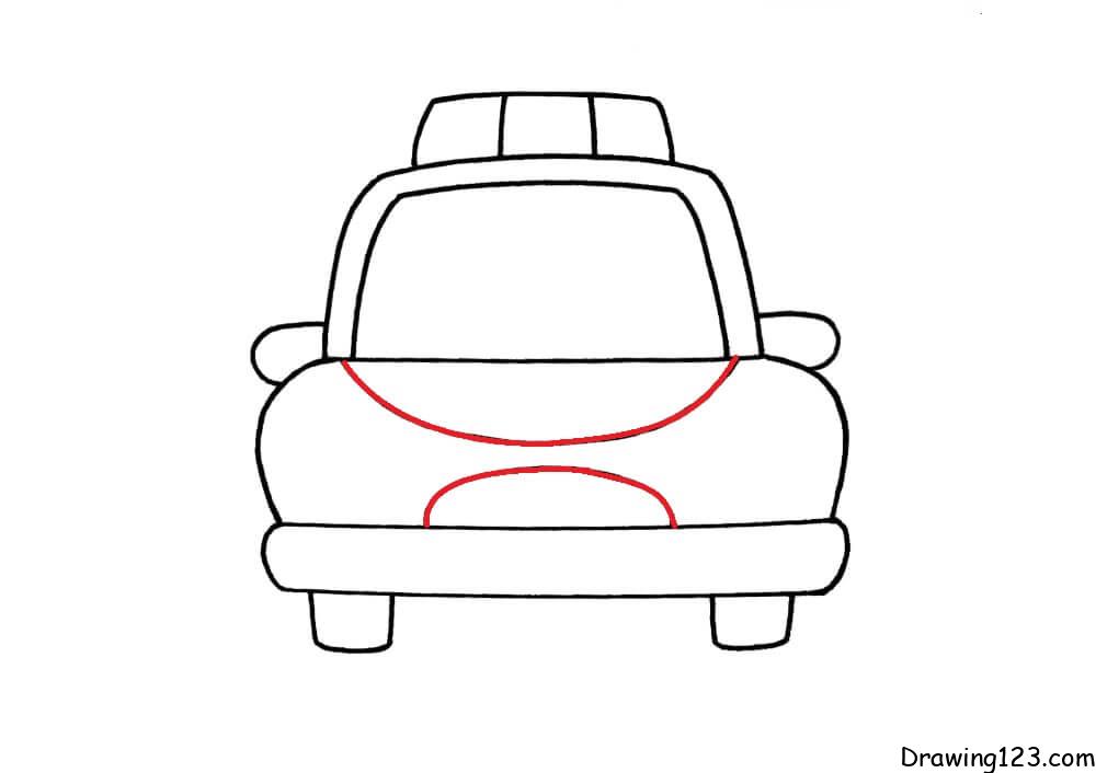 Learn How to Draw Car Front View (Cars) Step by Step : Drawing Tutorials | Car  drawings, Car front, Drawings