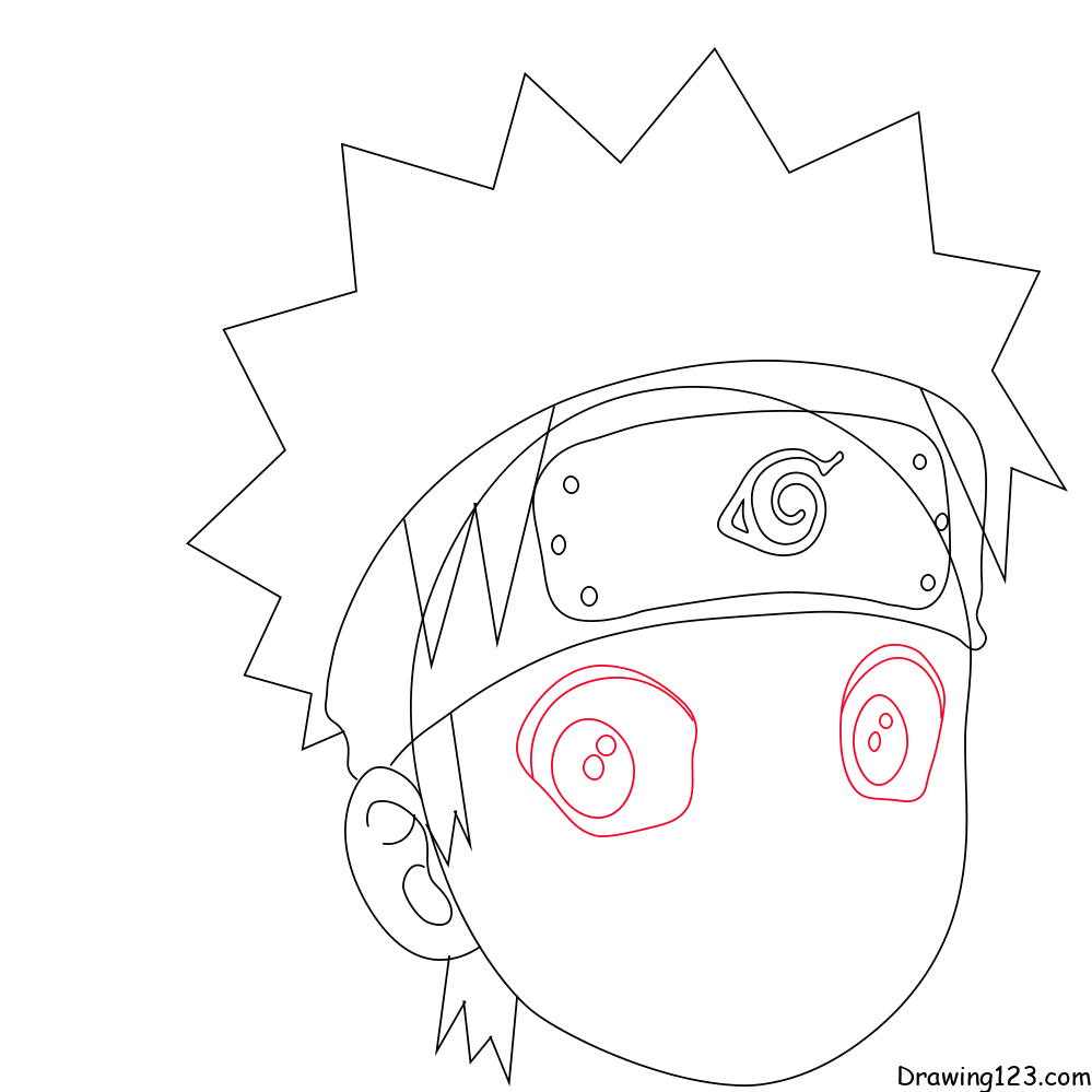 How To Draw Naruto Easy Drawing Tutorial 7 Steps  Toons Mag