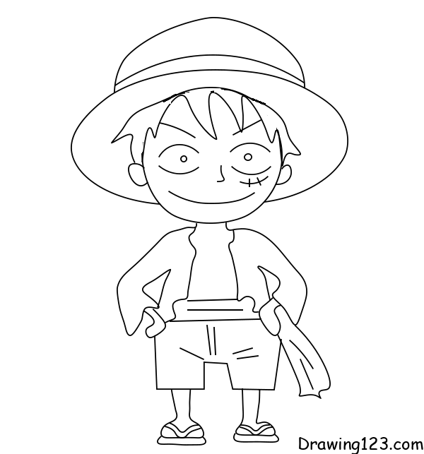 Luffy zeichnen