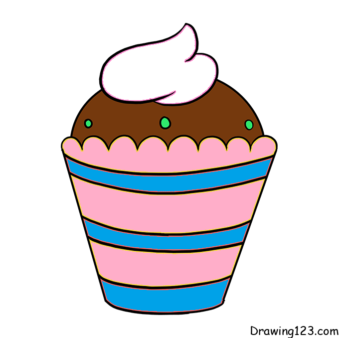 Cupcak-drawing-step-6