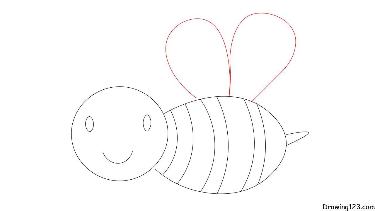 How to draw a honey bee easy drawing step by step for kids|mallu kids  corner|malayalam | How to draw a honey bee easy drawing step by step | By  Mallu kids cornerFacebook