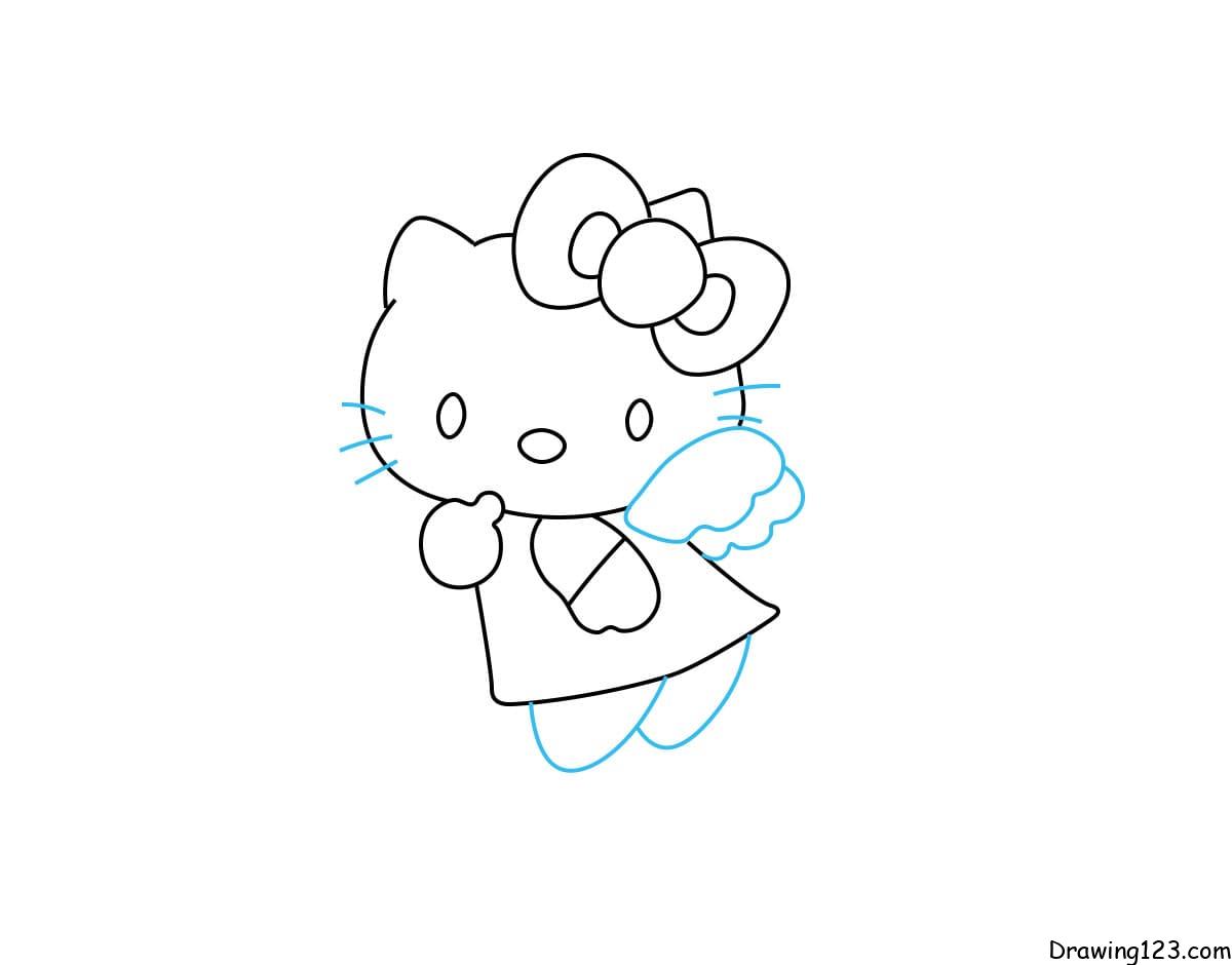 Hello Kitty Drawing - Alvia's Art world - Drawings & Illustration,  Childrens Art, Disney - ArtPal