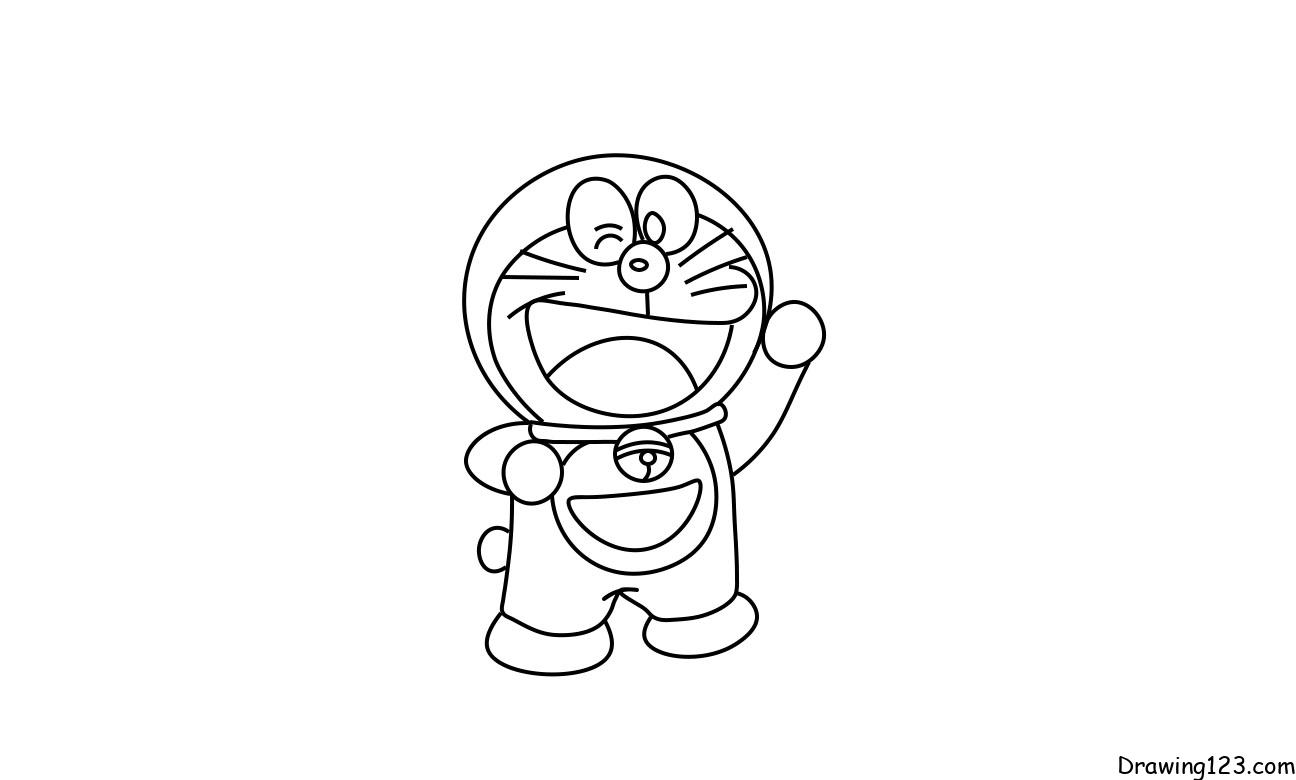 Download Doraemon Art Cartoon IPhone Wallpaper | Wallpapers.com