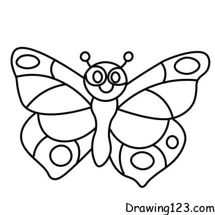 butterfly outline drawing for kids 10720545 Vector Art at Vecteezy-saigonsouth.com.vn