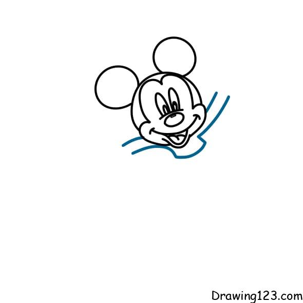 HOW TO DRAW MICKEY MOUSE EASY STEP BY STEP - YouTube