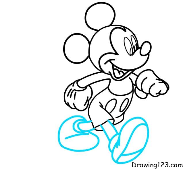 How to draw Mickey Mouse step by step easy-saigonsouth.com.vn