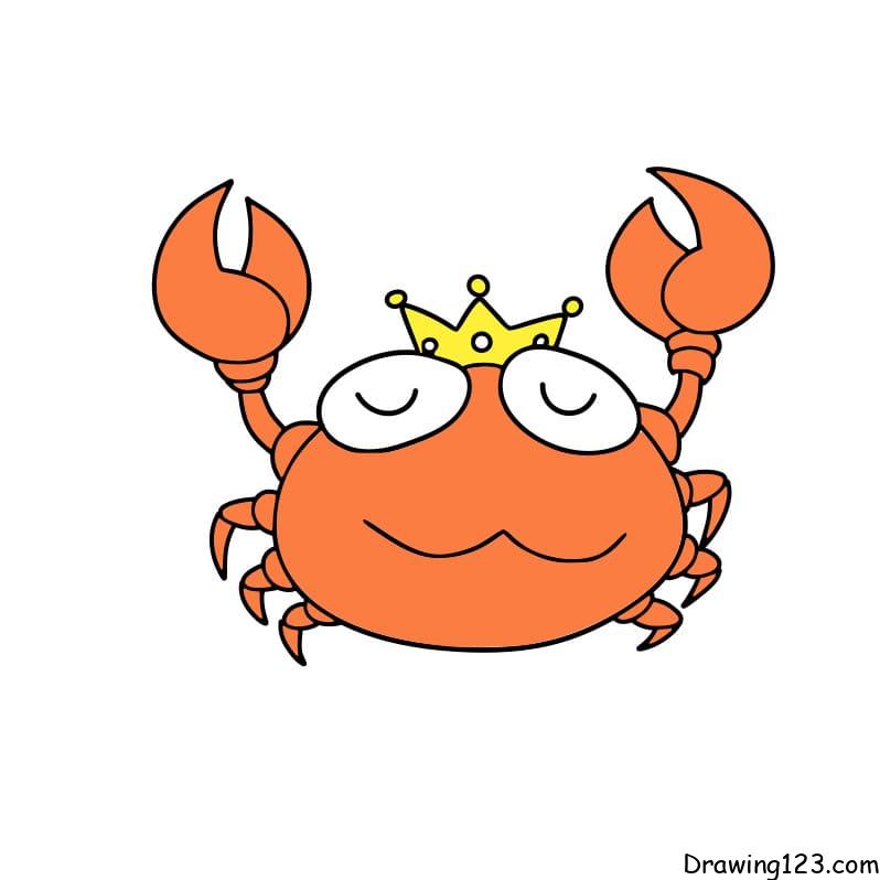 Drawing-Crab-step7-1 tekenen