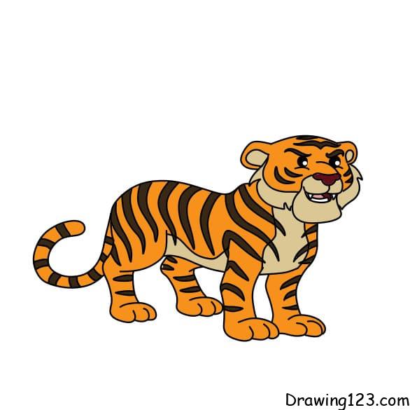 Drawing-tiger-step-11