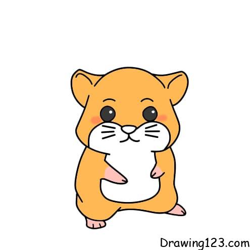 Hamster Mouse Drawing Tutorial - How to draw Hamster Mouse step by step