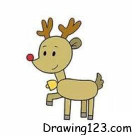 Christmas Rudolph Drawing Idea