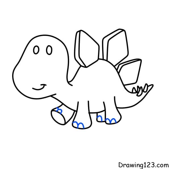 Aggregate 183+ dinosaur easy drawing
