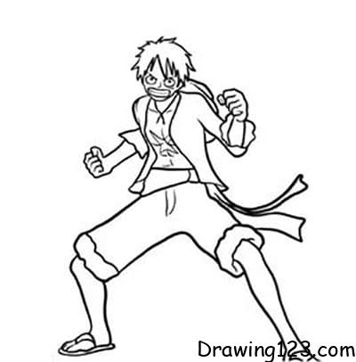 Luffy Drawing Idea 13