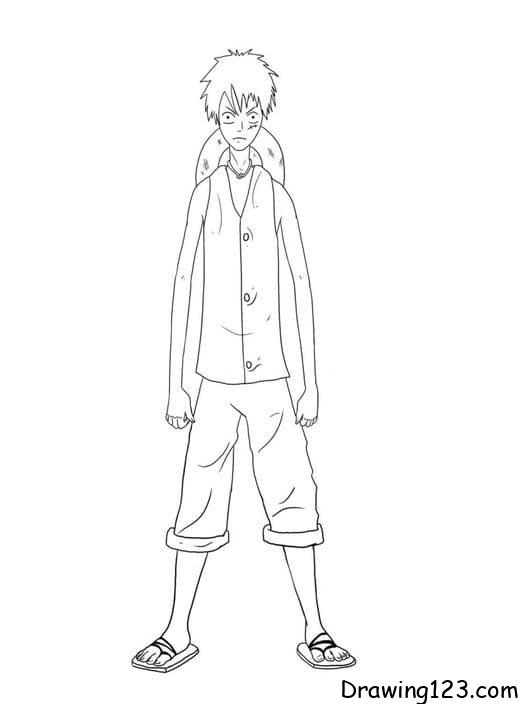 Luffy Drawing Idea 9