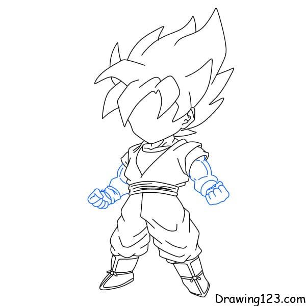 How to Draw Goku - Really Easy Drawing Tutorial-saigonsouth.com.vn