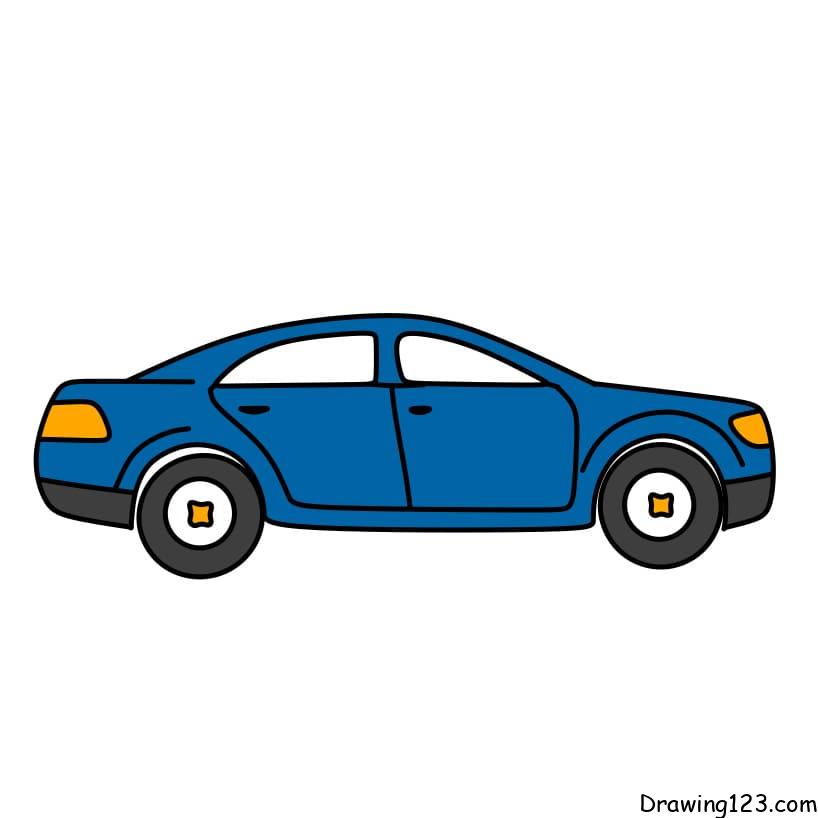 Car Drawing Tutorial - How to draw Car step by step