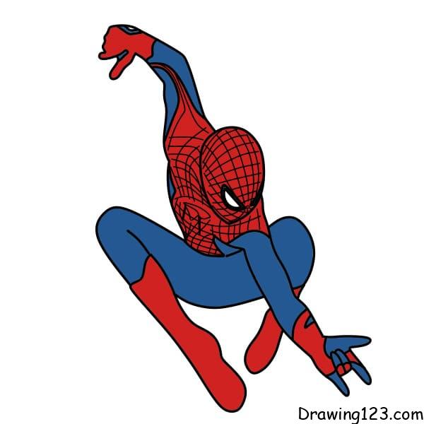 How to draw a Spiderman | The Soft Roots