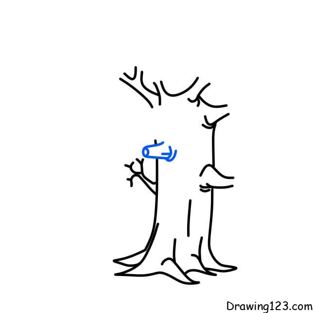 Tree Drawing Tutorial - How to draw Tree step by step