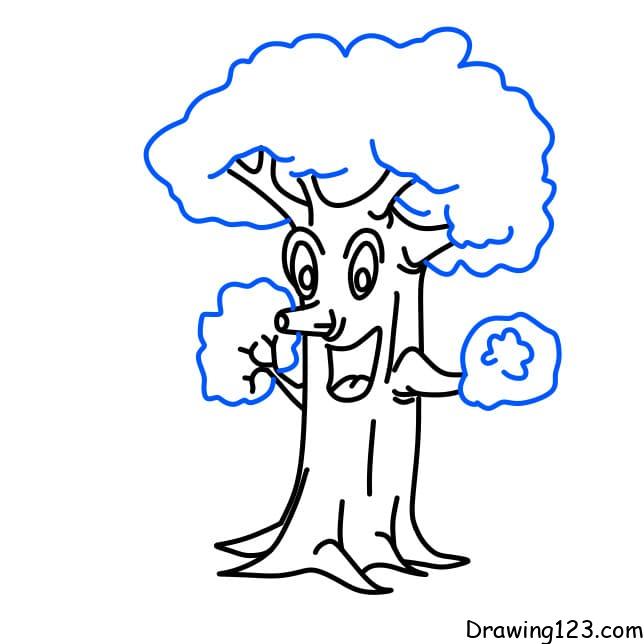 Easy How to Draw a Tree Tutorial Video and Tree Coloring Page-saigonsouth.com.vn