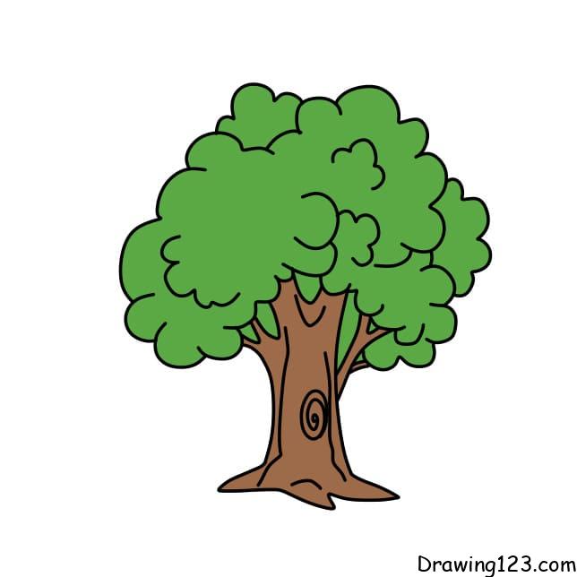 Easy Coconut Tree Drawing - HelloArtsy-saigonsouth.com.vn